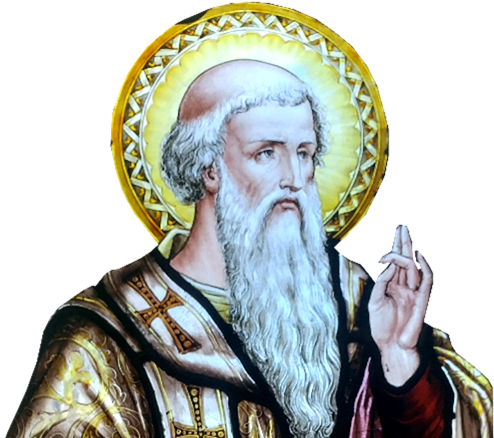 An image of St. John Chrysostom holding a scroll